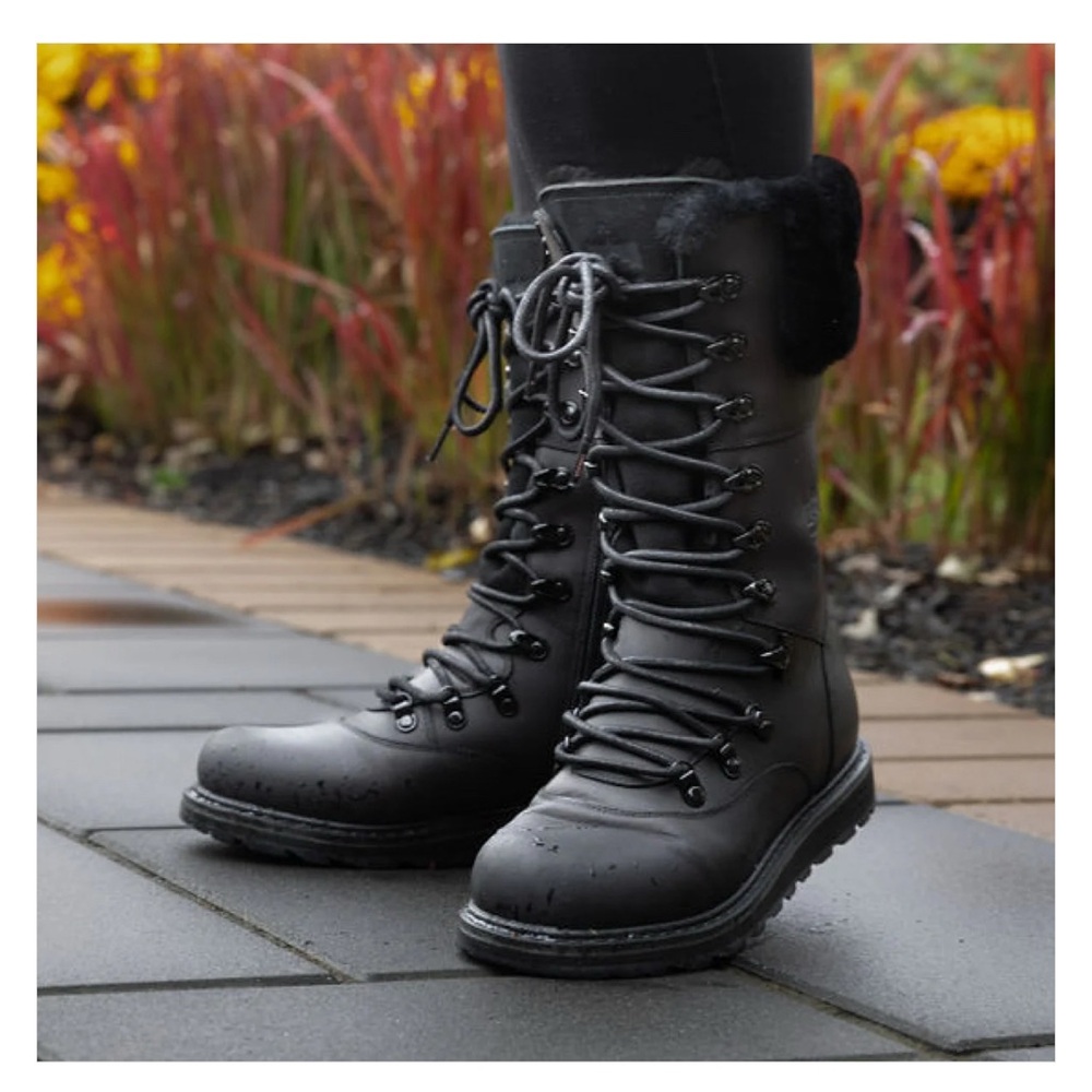 Royal Canadian Leather & shearling high boots 8.5 Like-new